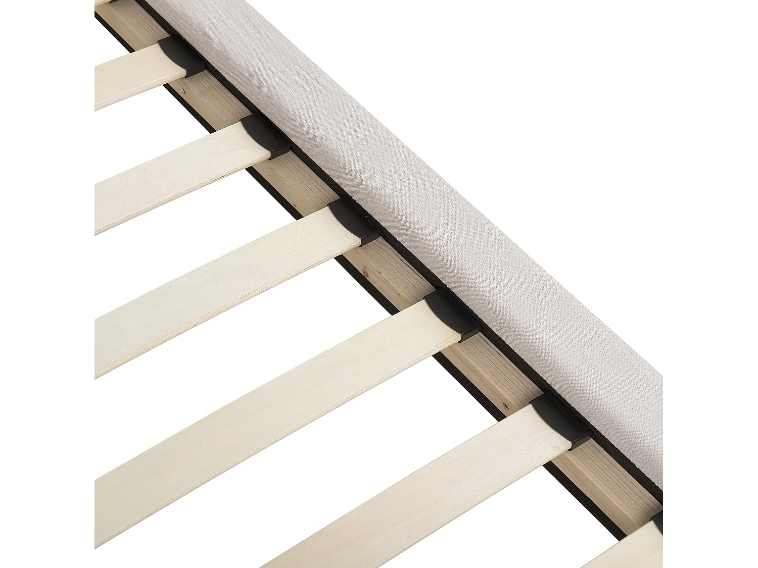 Cama Chenille MELLE 180 x 200 cm Creme claro