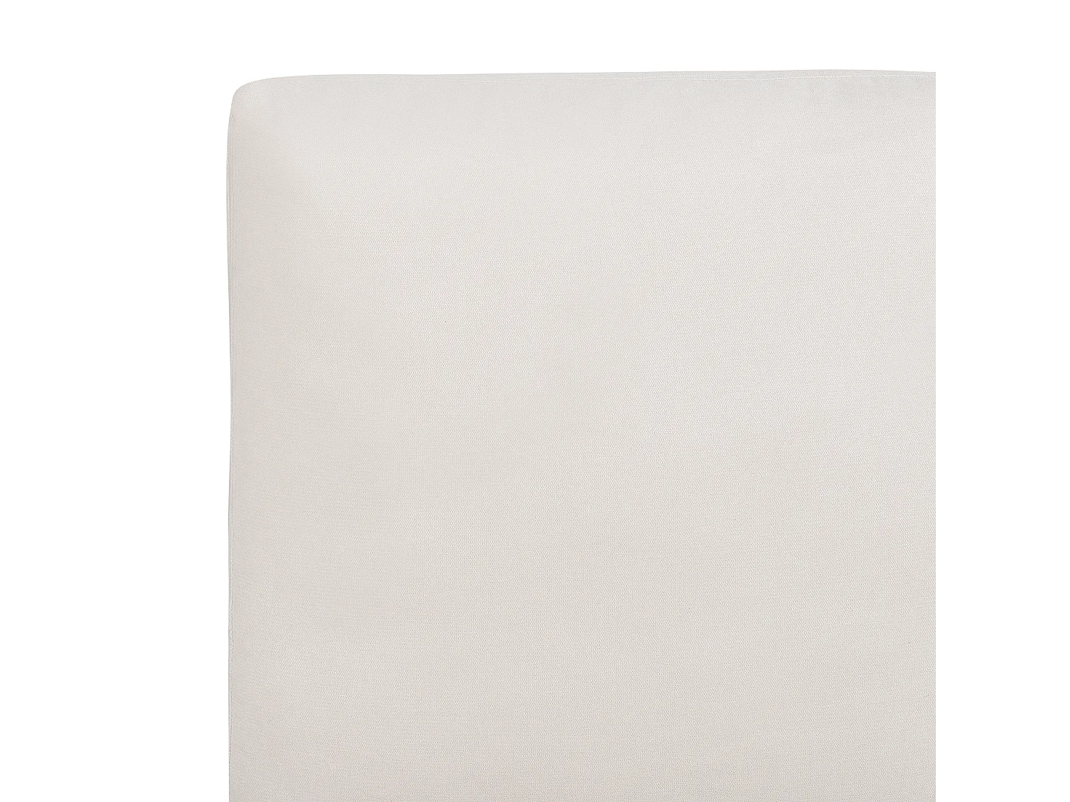 Cama Chenille MELLE 180 x 200 cm Creme claro