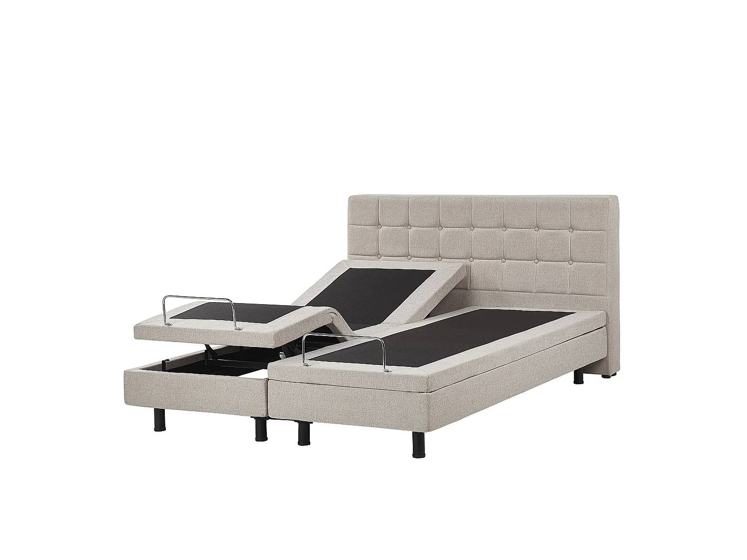 Letto regolabile Tessuto DUKE 160 x 200 cm Beige