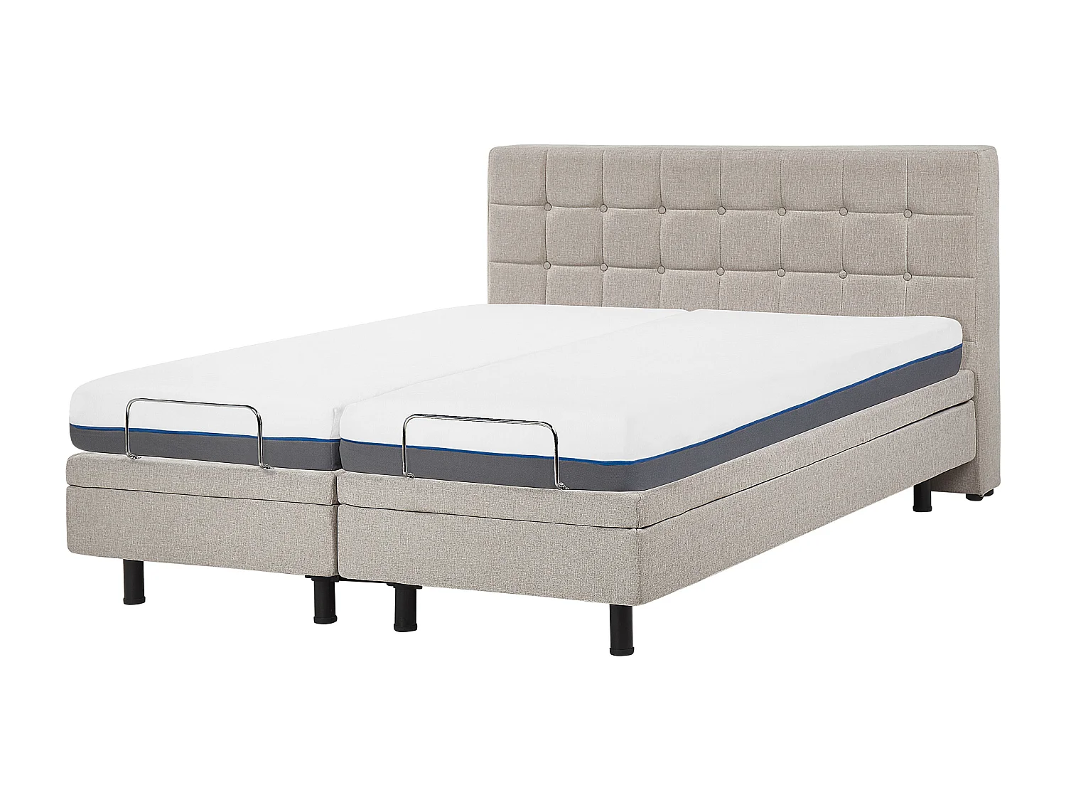 Letto regolabile Tessuto DUKE 160 x 200 cm Beige