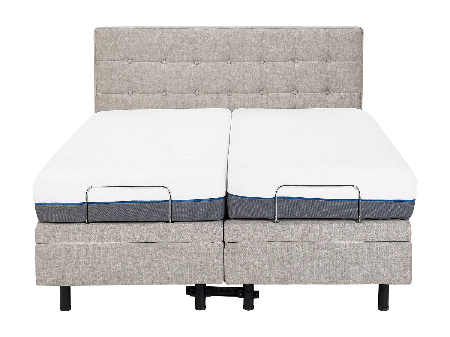 Lit réglable Tissu DUKE 160 x 200 cm Beige