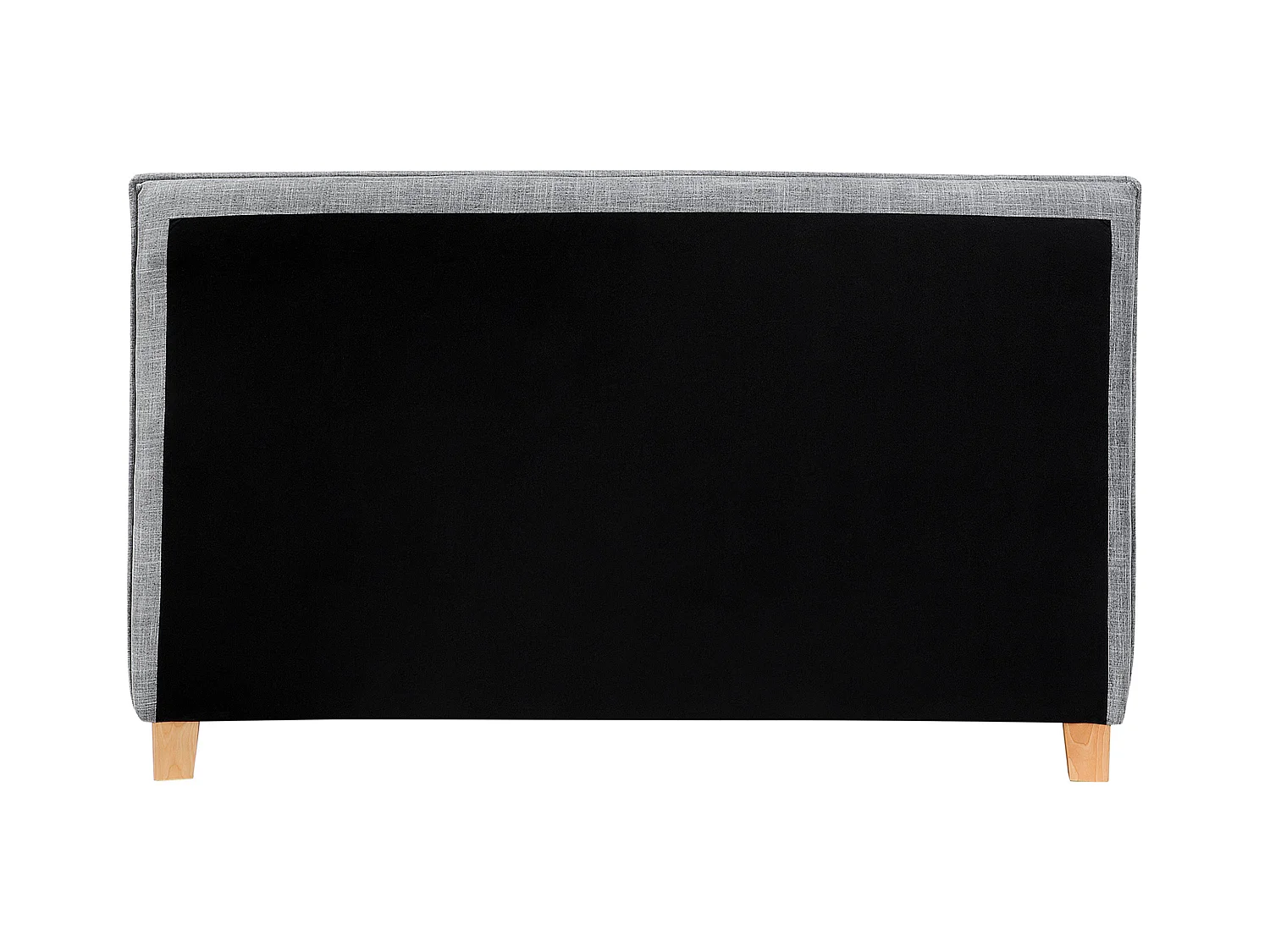 Lit avec sommier Tissu SENNEZ 160 x 200 cm Gris clair