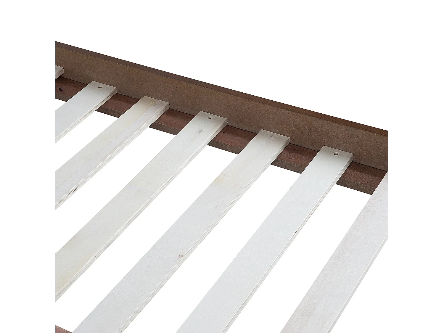 Lit sans tête de lit BERRIC 160 x 200 cm Frêne foncé