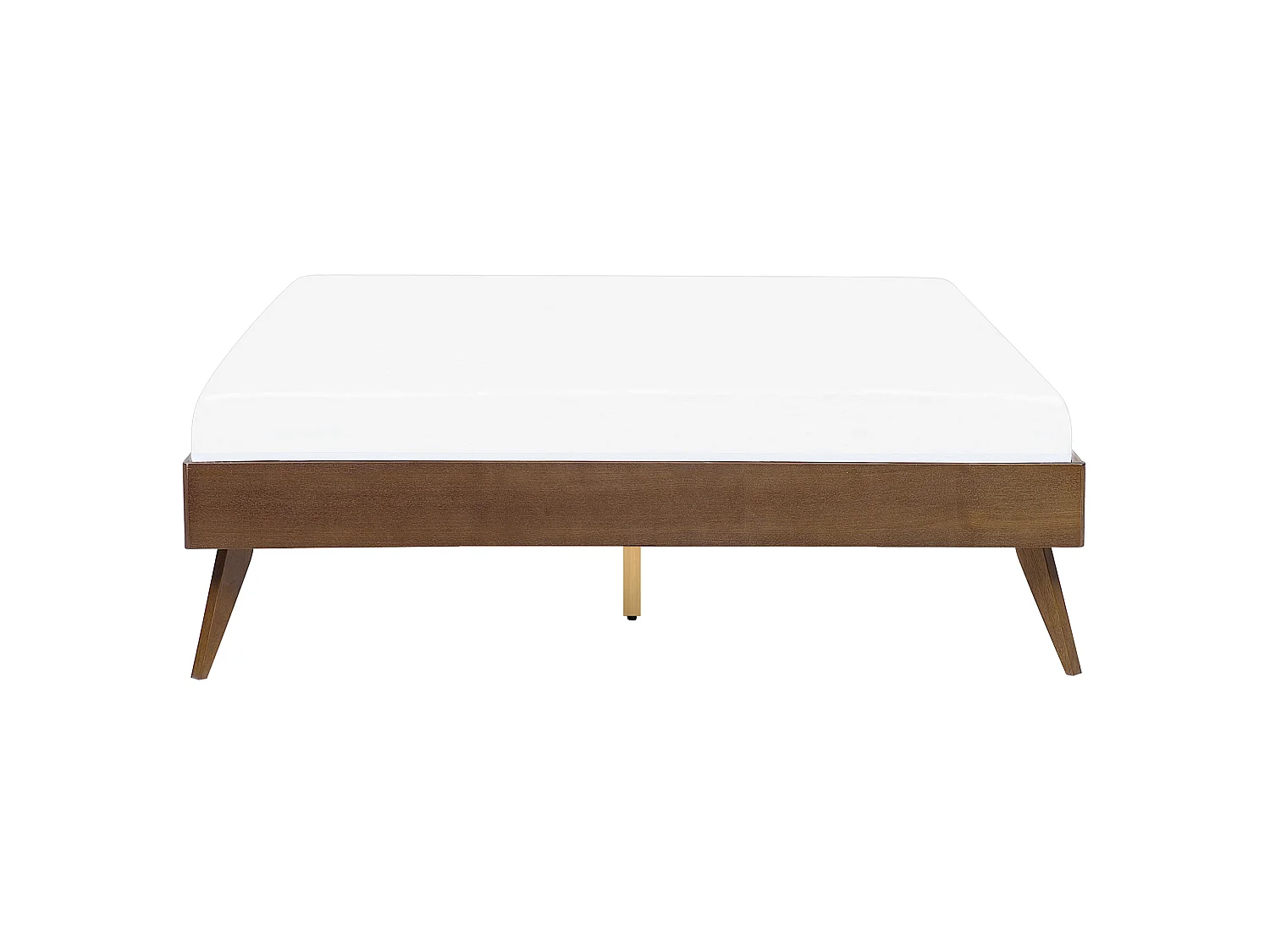 Bed without Headboard BERRIC 160 x 200 cm (EU King Size) Dark Ash Wood