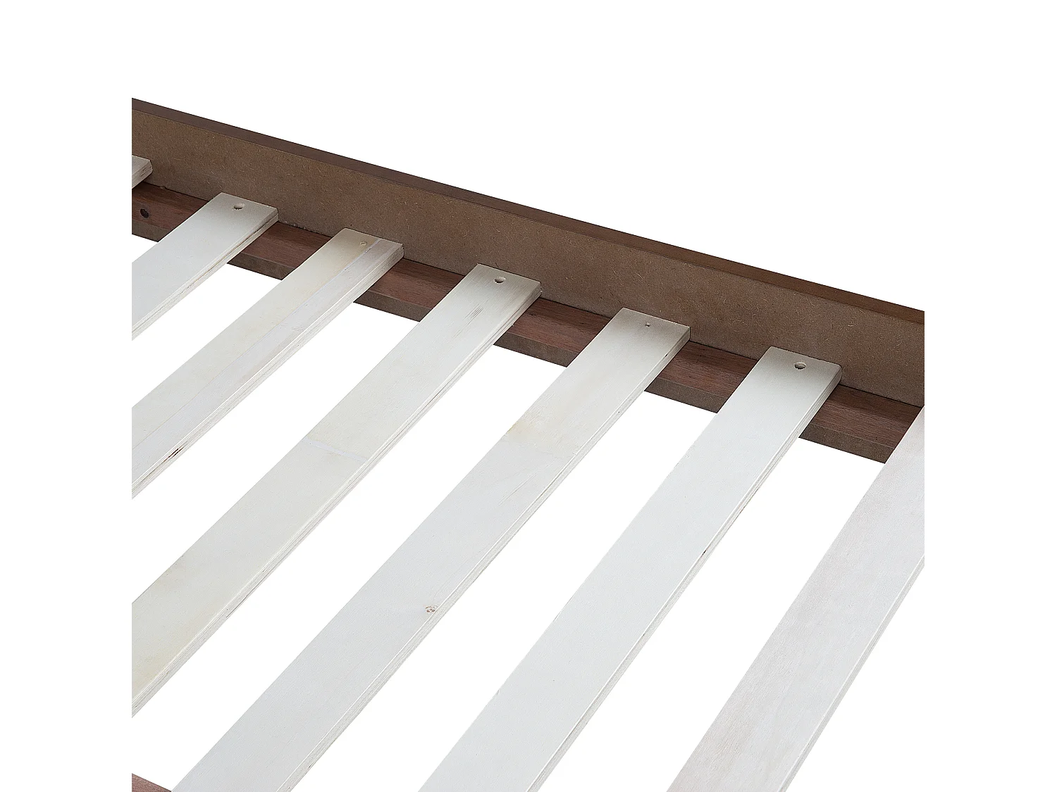 Bed without Headboard BERRIC 160 x 200 cm (EU King Size) Dark Ash Wood