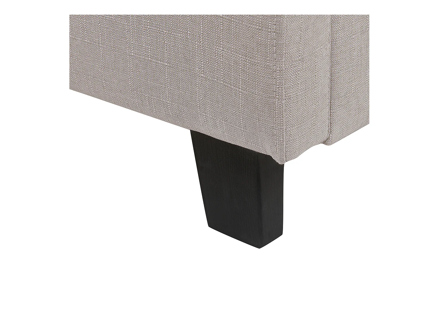 Lit avec sommier Tissu LA ROCHELLE 160 x 200 cm Gris clair