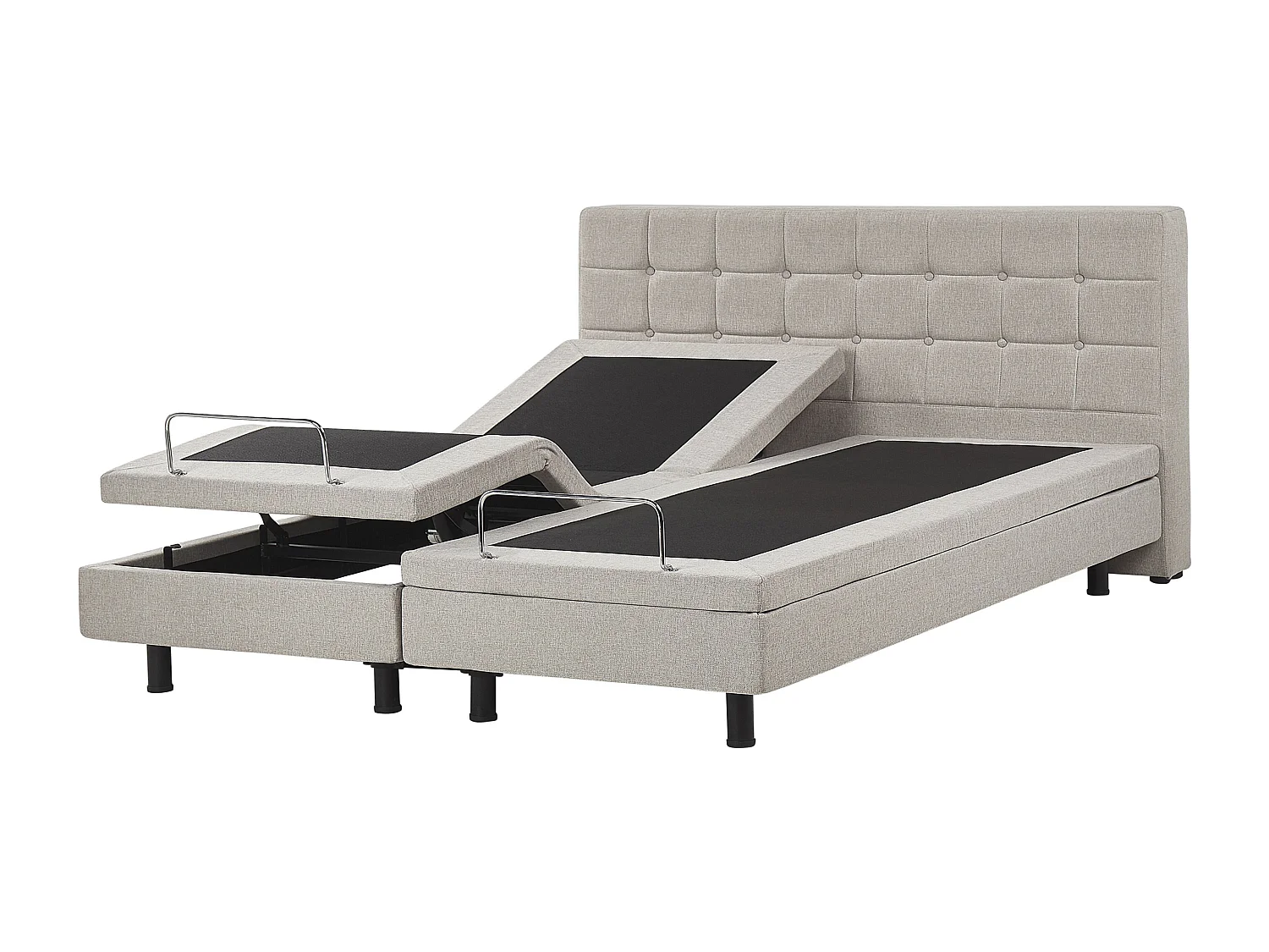 Lit réglable Tissu DUKE 180 x 200 cm Beige