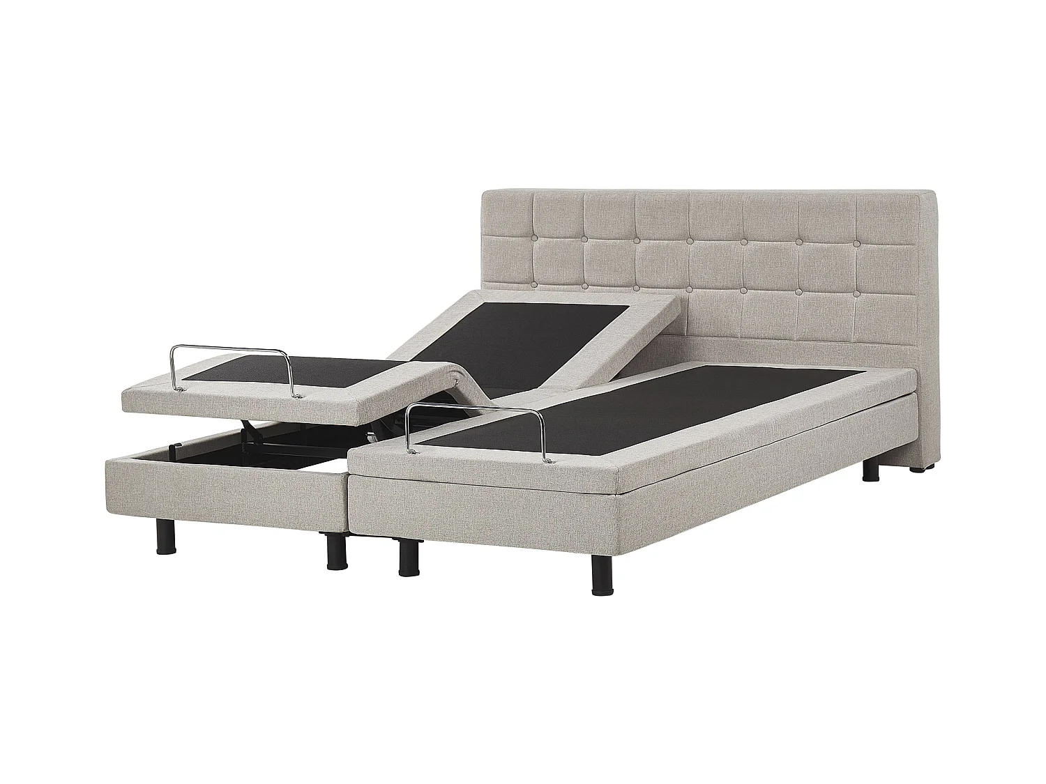 Lit réglable Tissu DUKE 180 x 200 cm Beige