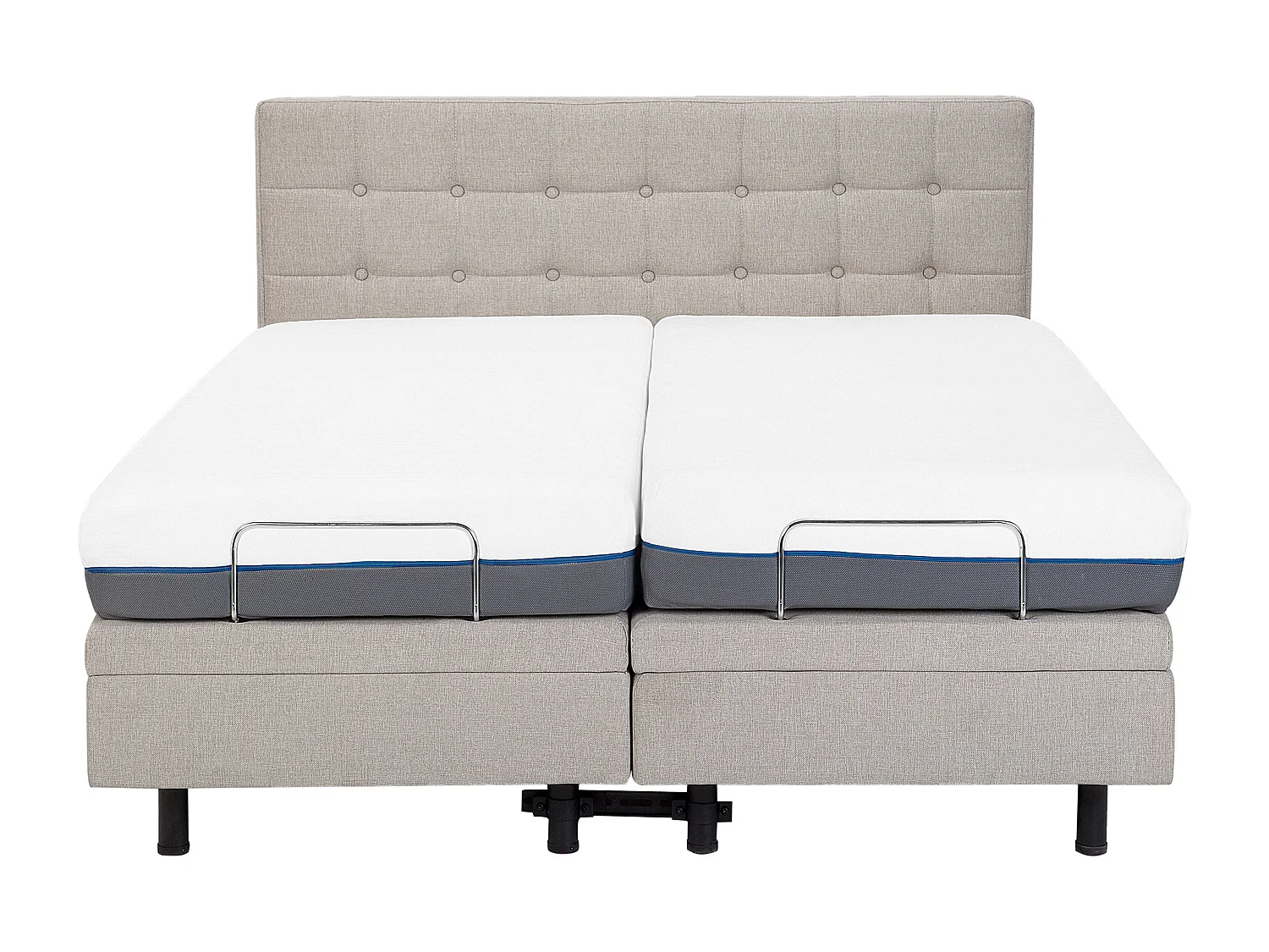 Lit réglable Tissu DUKE 180 x 200 cm Beige