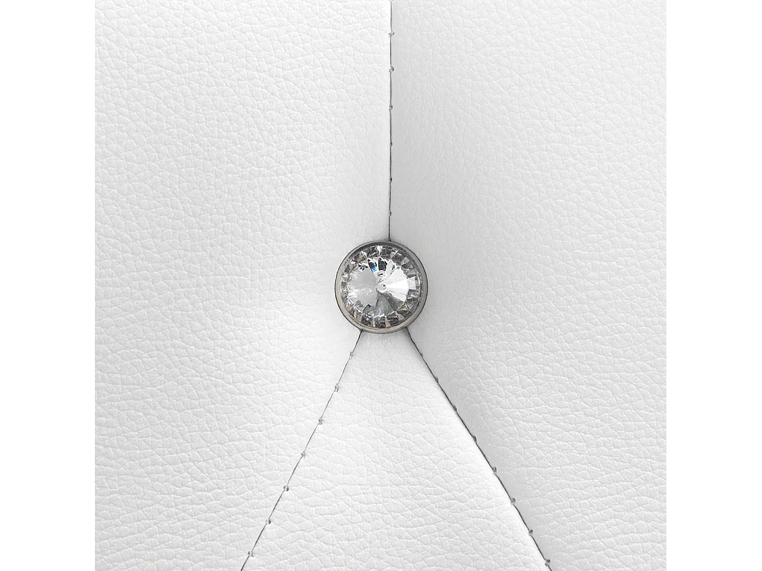 Bed met opbergruimte Kunstleer METZ 140 x 200 cm Wit