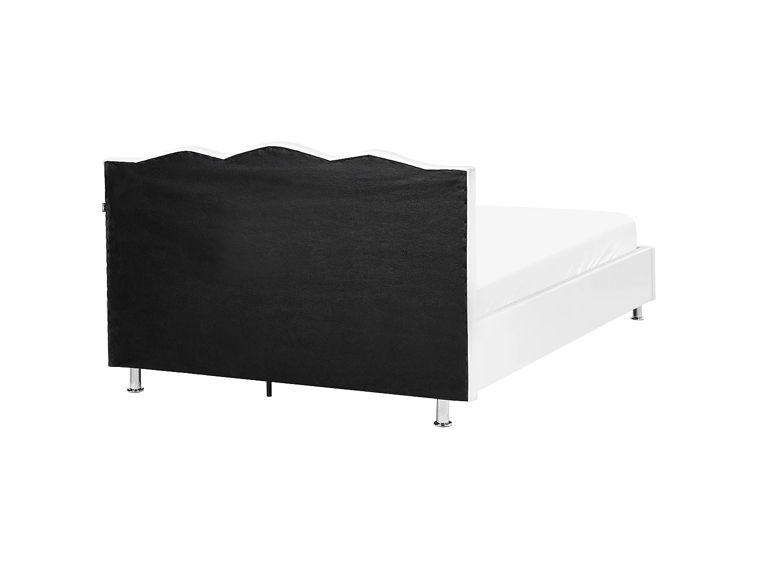 Bed met opbergruimte Kunstleer METZ 140 x 200 cm Wit
