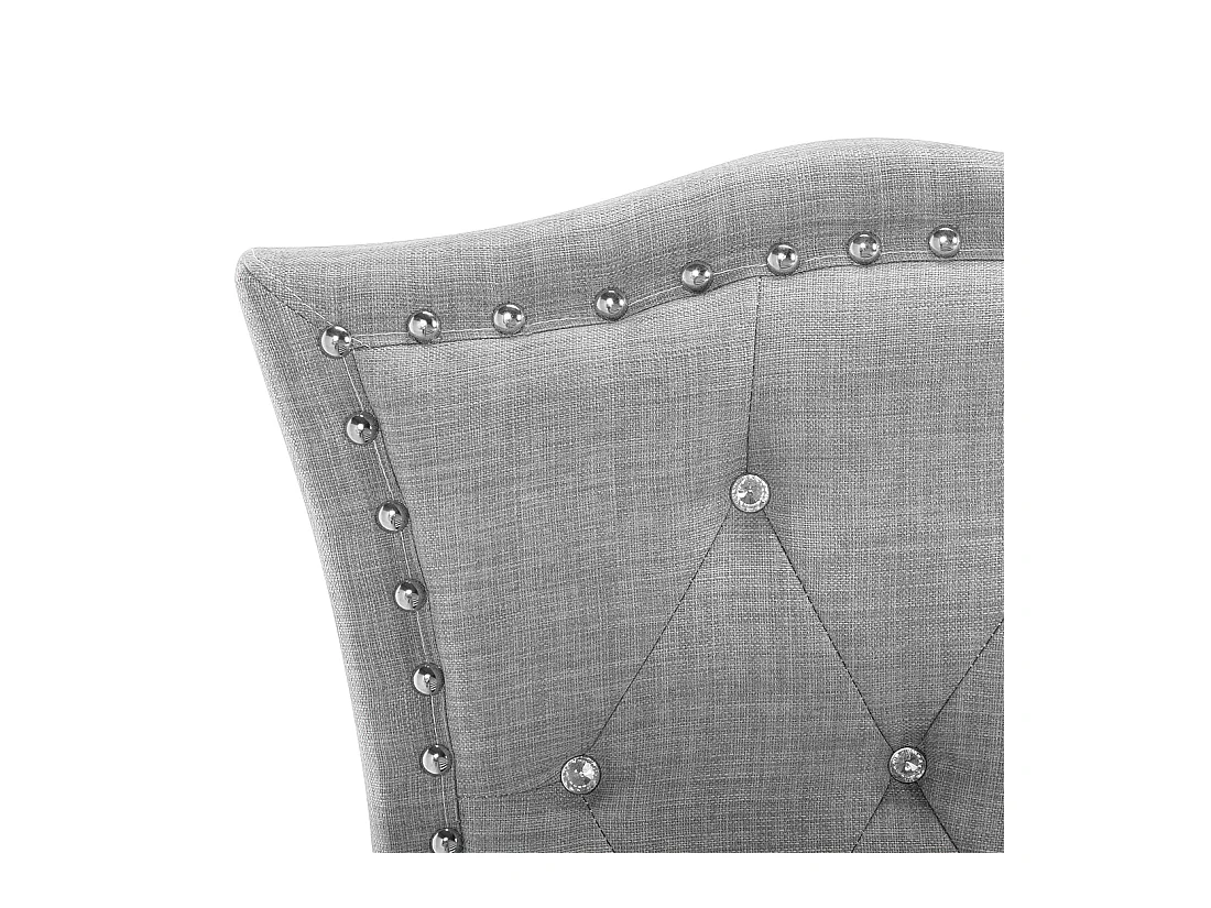 Bed met opbergruimte Stof METZ 140 x 200 cm Lichtgrijs