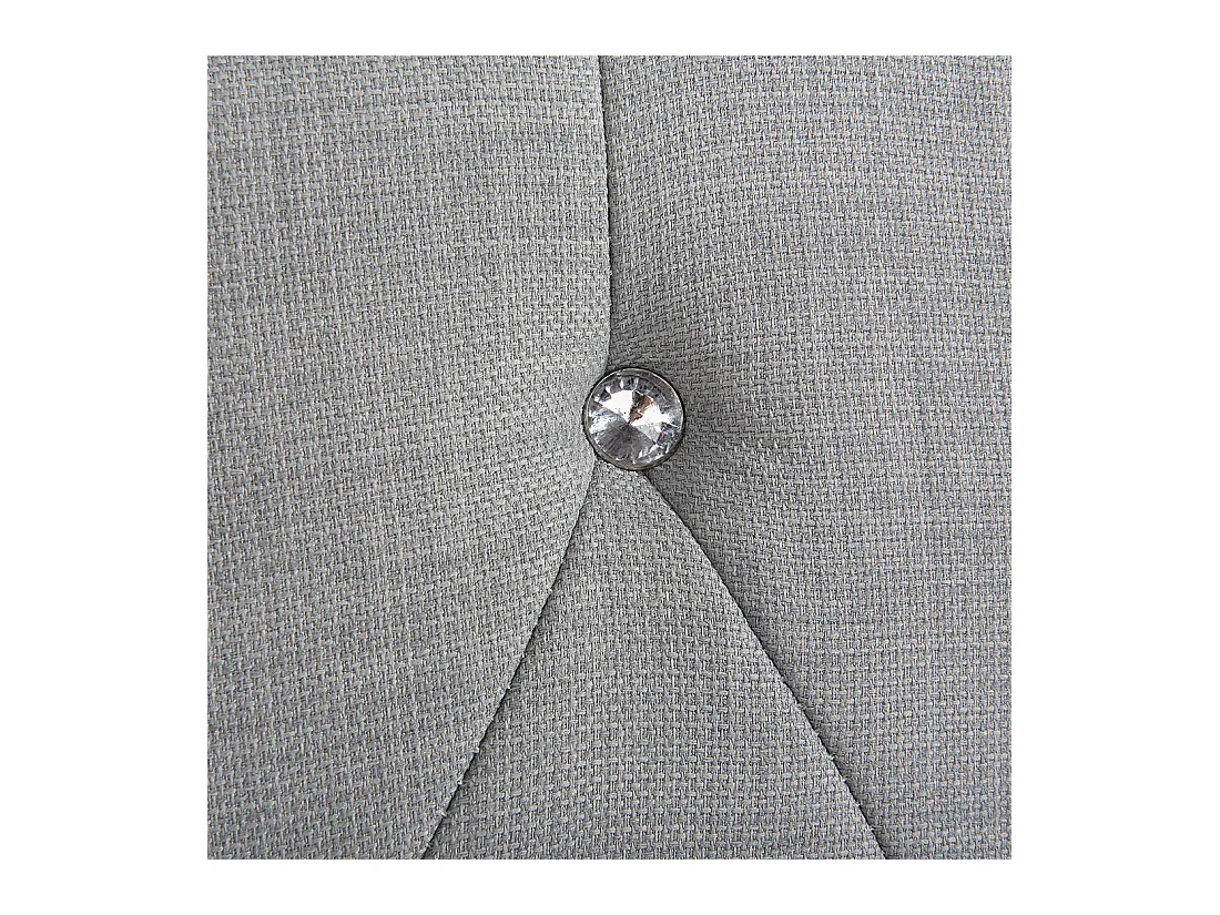 Bed met opbergruimte Stof METZ 160 x 200 cm Lichtgrijs