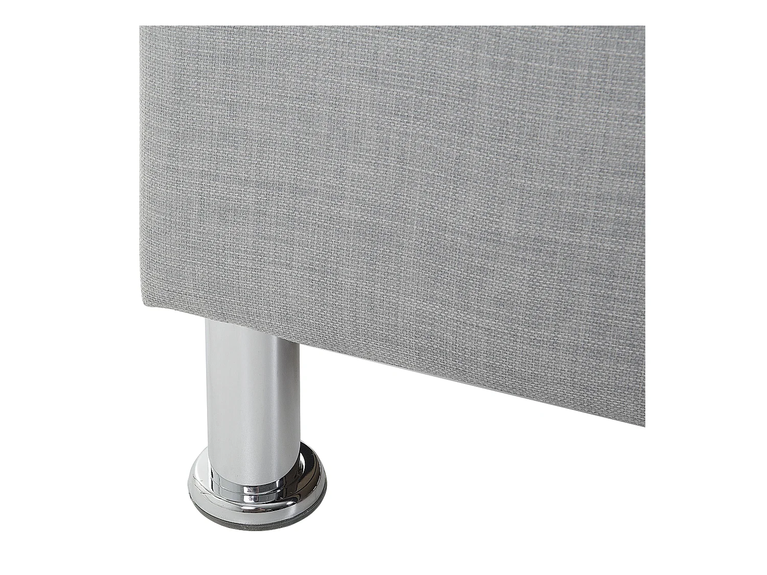 Bed met opbergruimte Stof METZ 160 x 200 cm Lichtgrijs