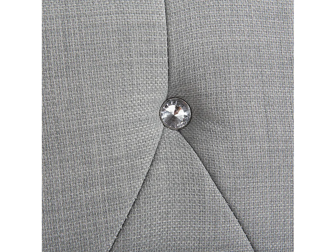 Königliches Doppelbett mit Bettkasten 160x200 cm grau Metz