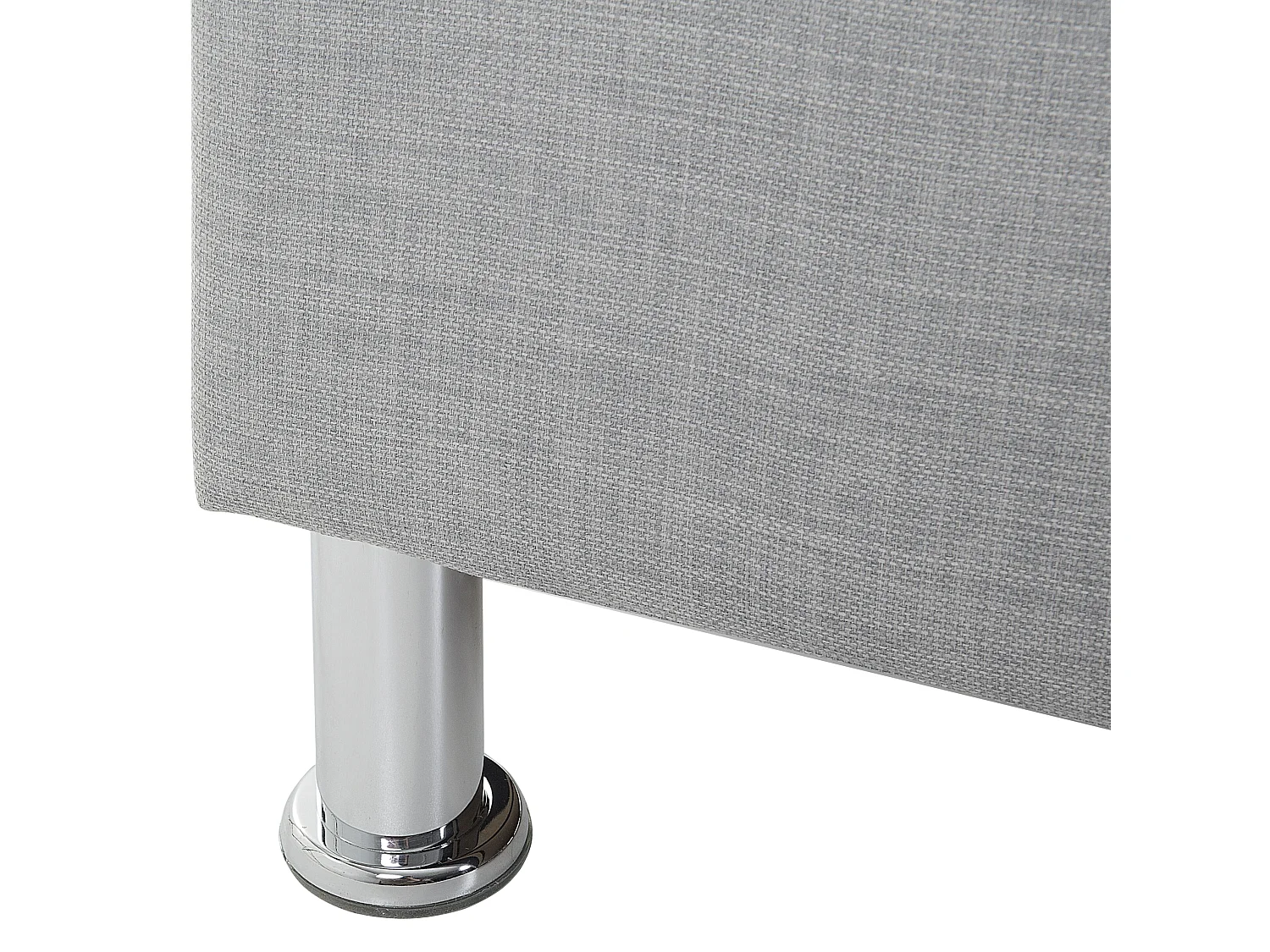 Königliches Doppelbett mit Bettkasten 160x200 cm grau Metz