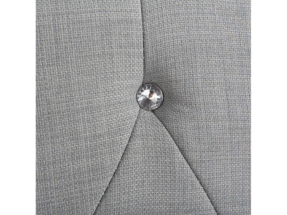 Letto contenitore Tessuto METZ 160 x 200 cm Grigio chiaro