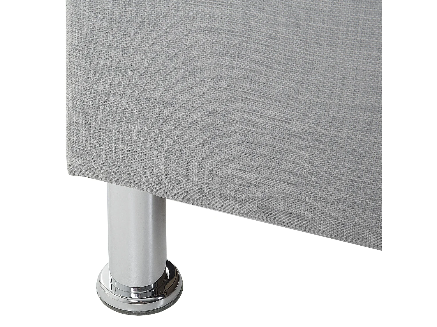 Letto contenitore Tessuto METZ 160 x 200 cm Grigio chiaro