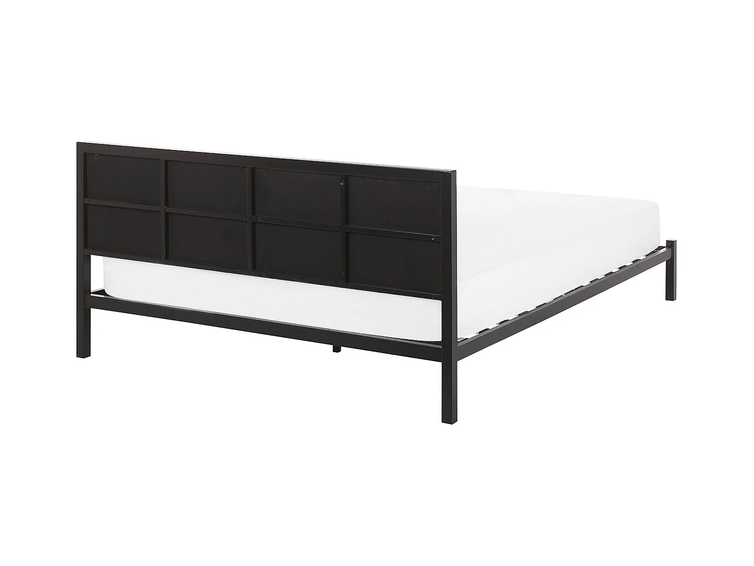 Lit avec sommier Métal CLAMART 160 x 200 cm Gris