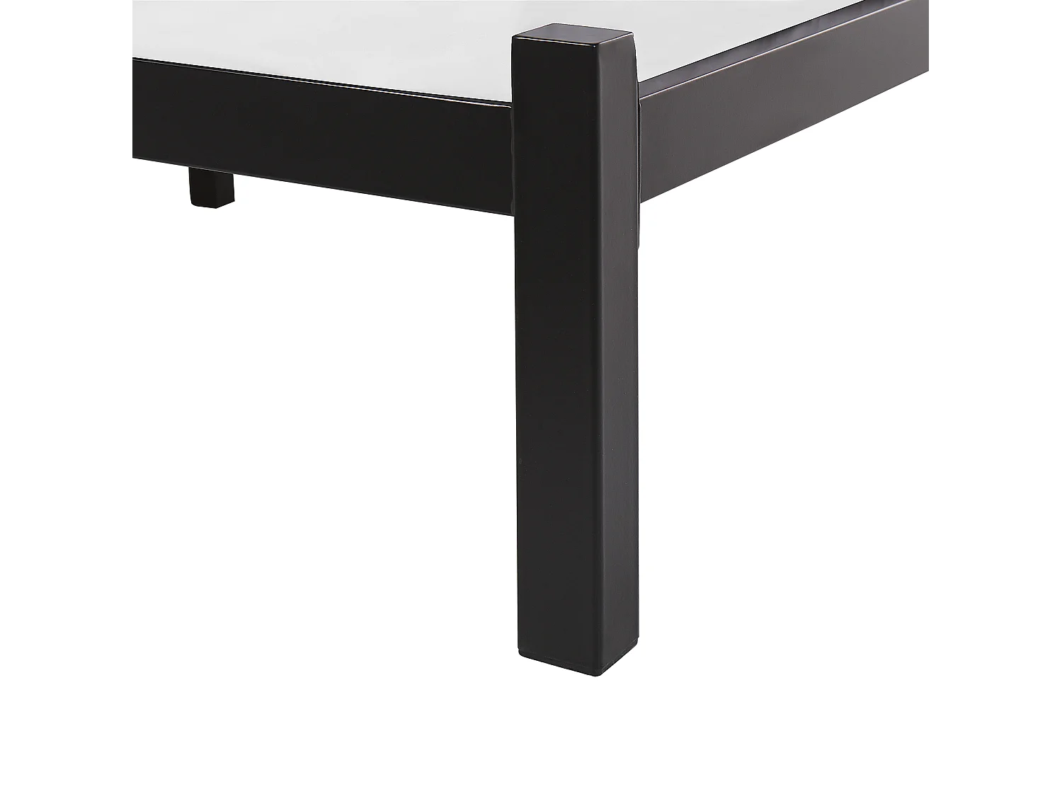 Lit avec sommier Métal CLAMART 160 x 200 cm Gris