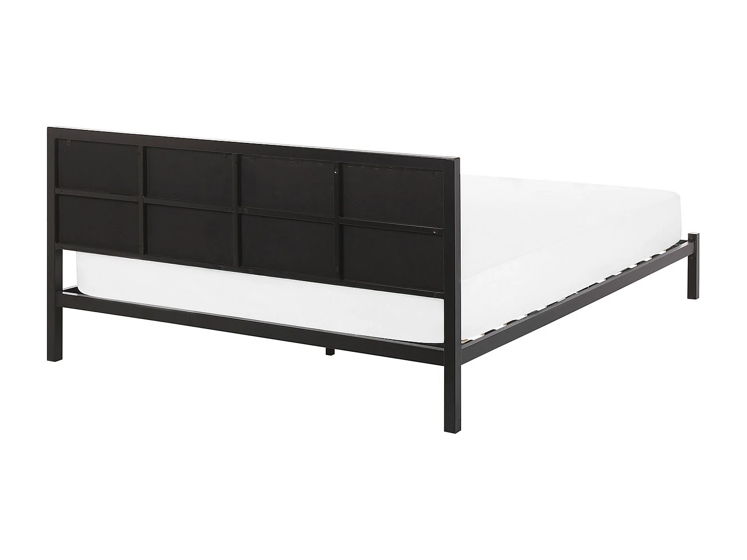 Lit avec sommier Métal CLAMART 160 x 200 cm Gris