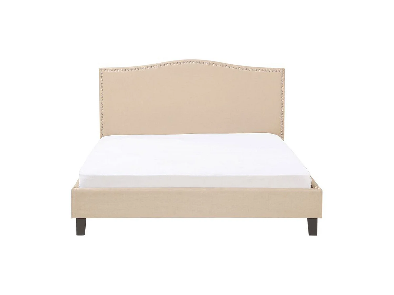 Cama Tela MONTPELLIER 160 x 200 cm Beige