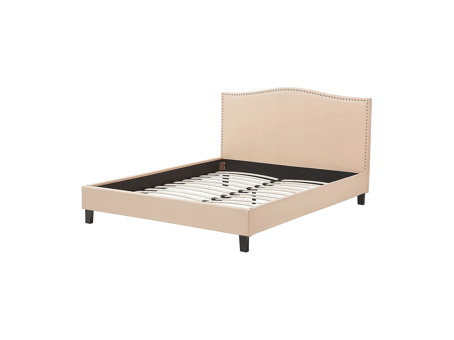Cama Tela MONTPELLIER 160 x 200 cm Beige