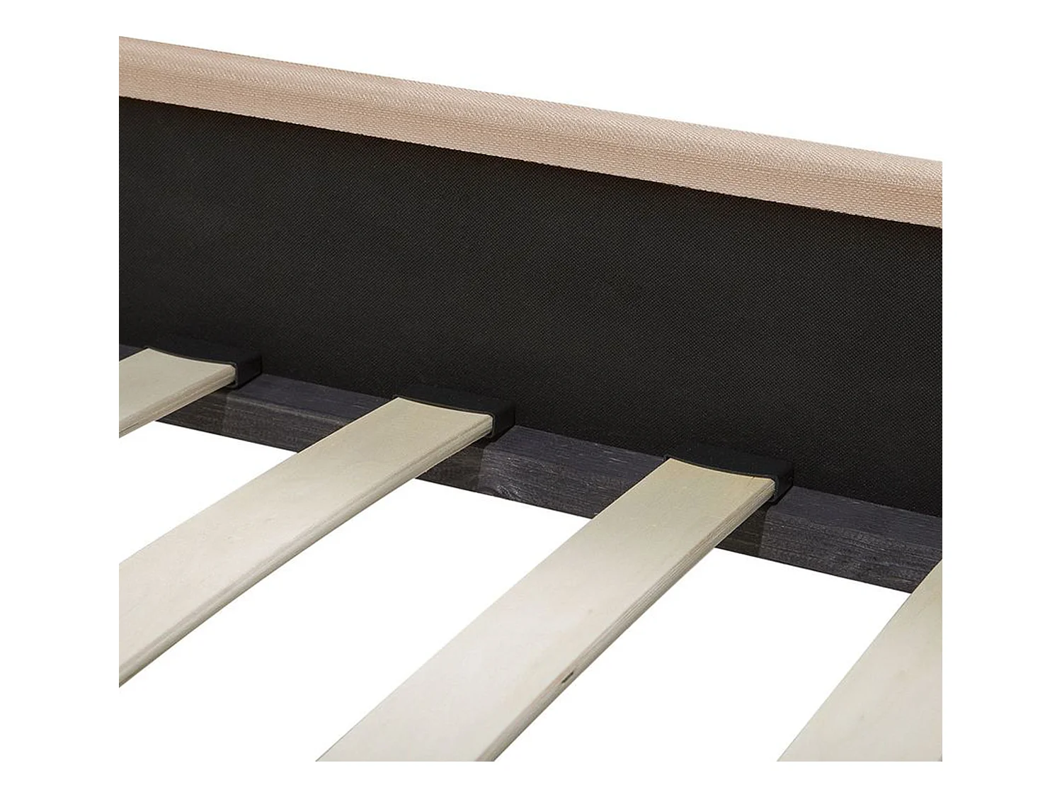 Cama Tela MONTPELLIER 160 x 200 cm Beige