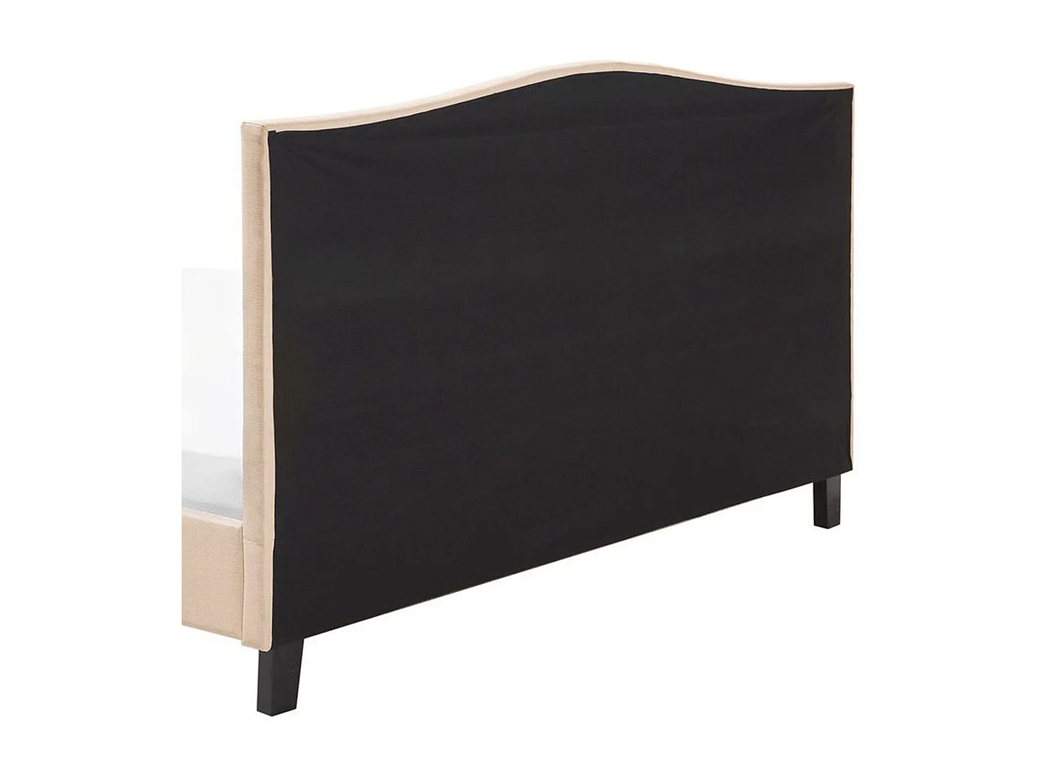 Lit avec sommier Tissu MONTPELLIER 160 x 200 cm Beige