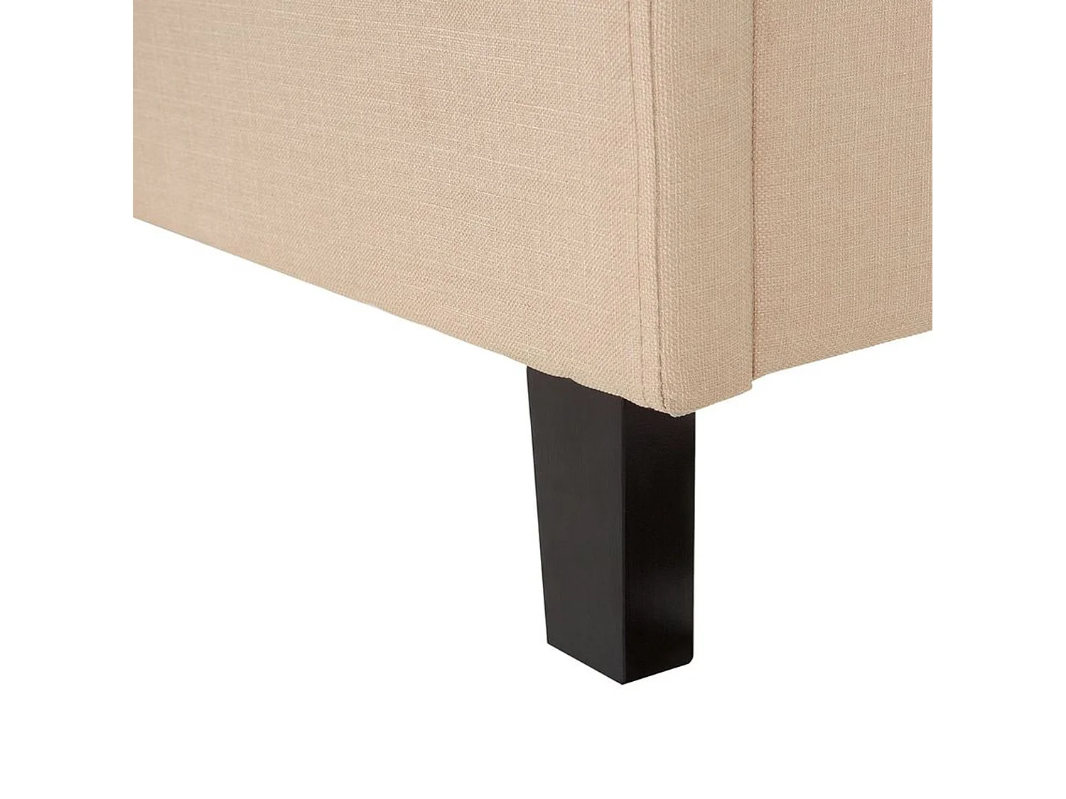 Lit avec sommier Tissu MONTPELLIER 160 x 200 cm Beige