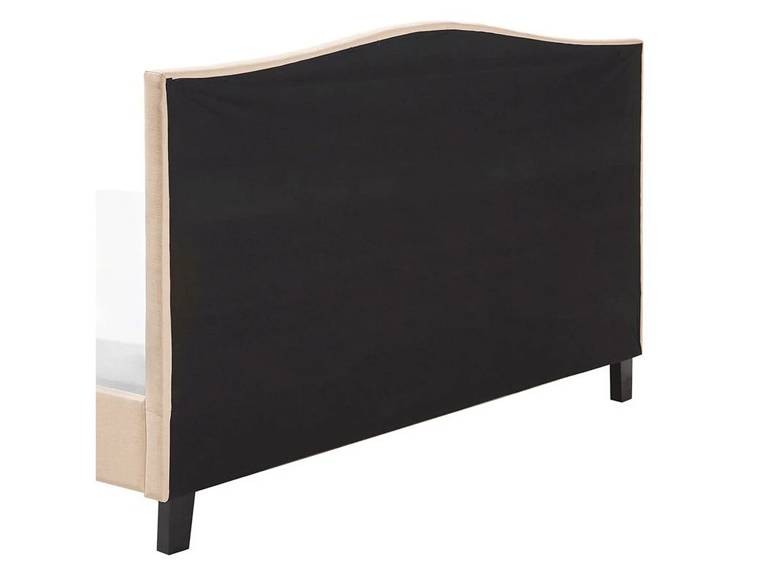 Lit avec sommier Tissu MONTPELLIER 160 x 200 cm Beige