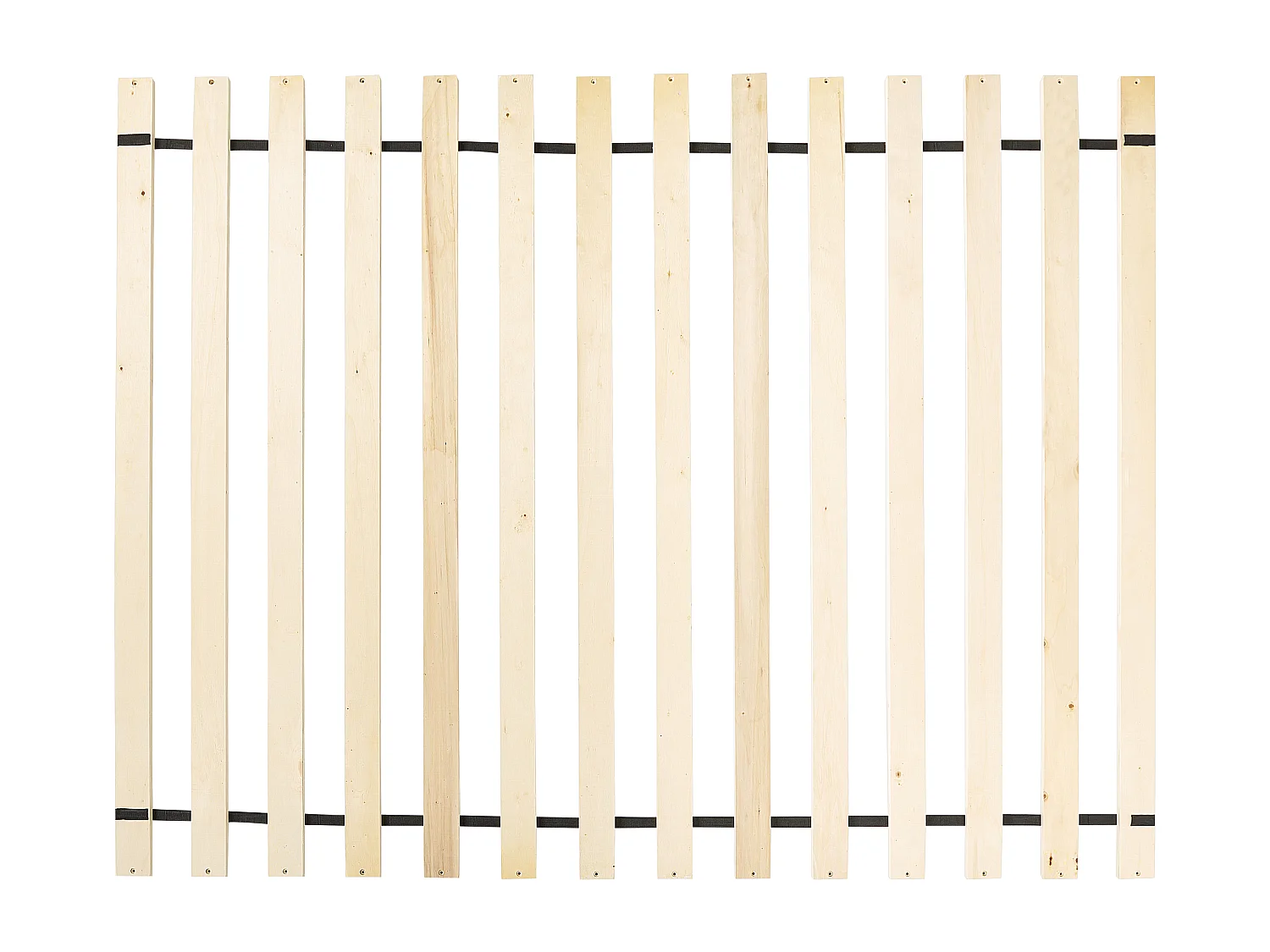 Lit avec sommier Tissu LA ROCHELLE 140 x 200 cm Gris foncé