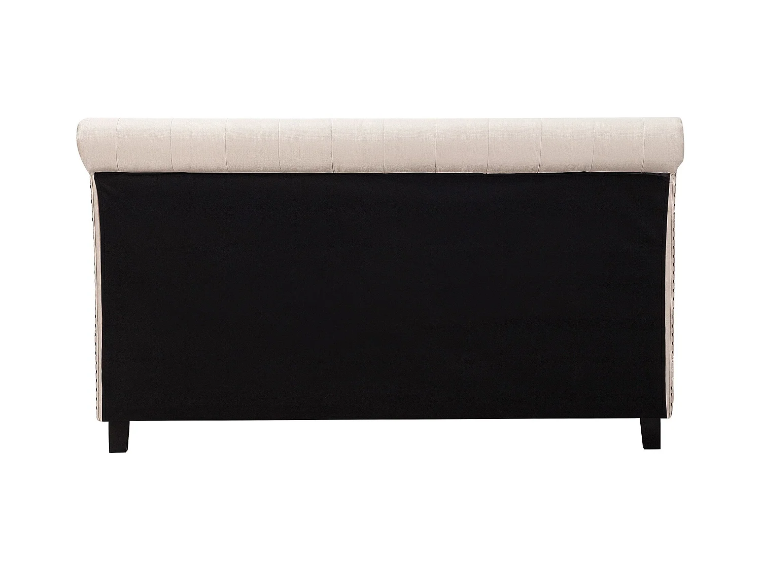 Lit avec sommier Tissu REIMS 180 x 200 cm Beige