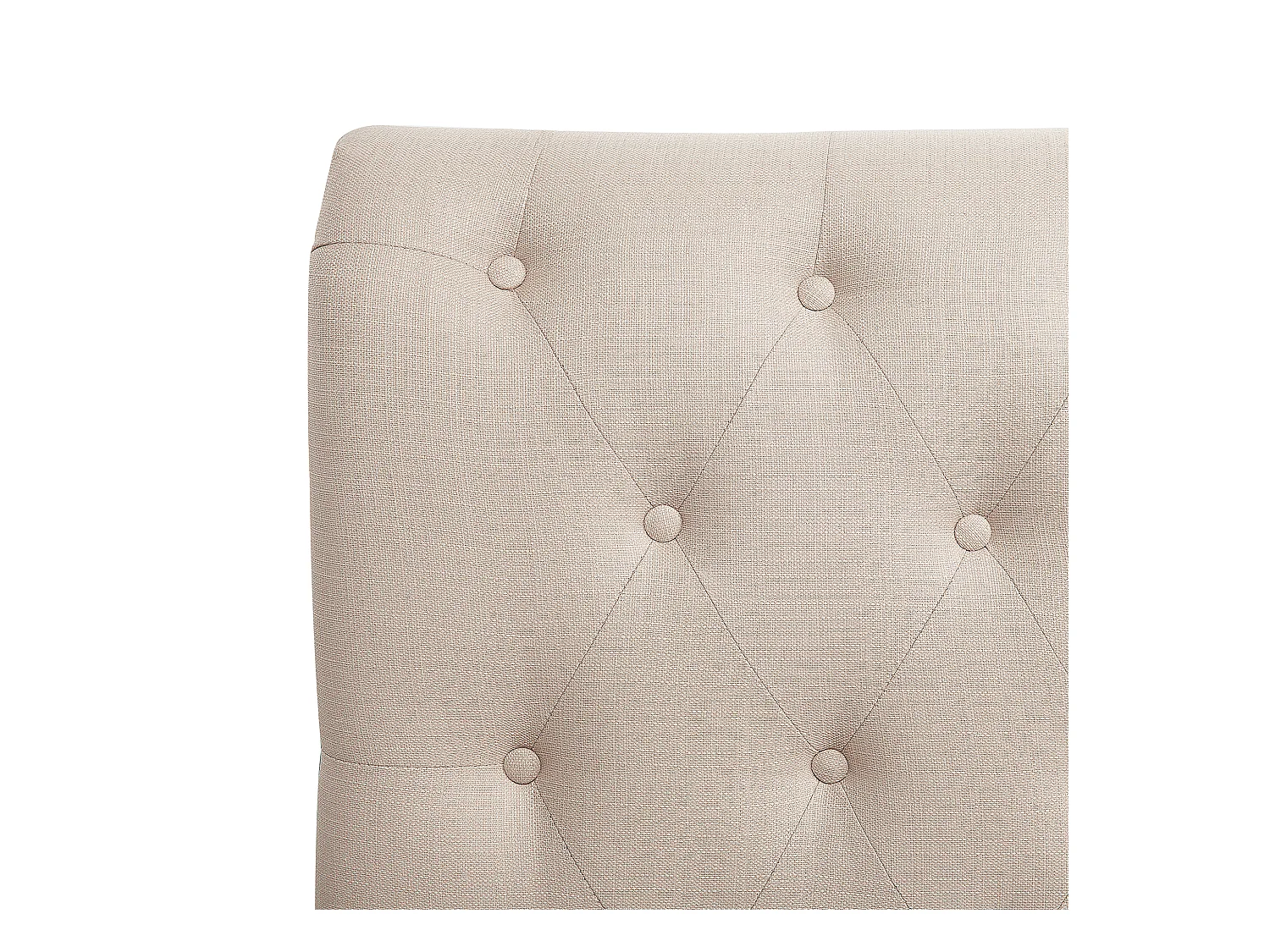 Lit avec sommier Tissu REIMS 180 x 200 cm Beige