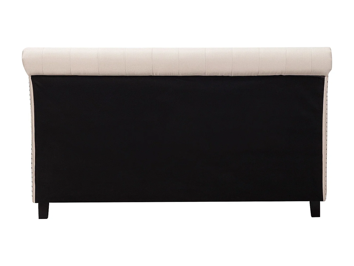 Lit avec sommier Tissu REIMS 180 x 200 cm Beige