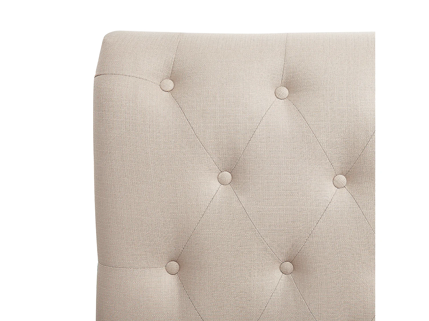 Lit avec sommier Tissu REIMS 180 x 200 cm Beige