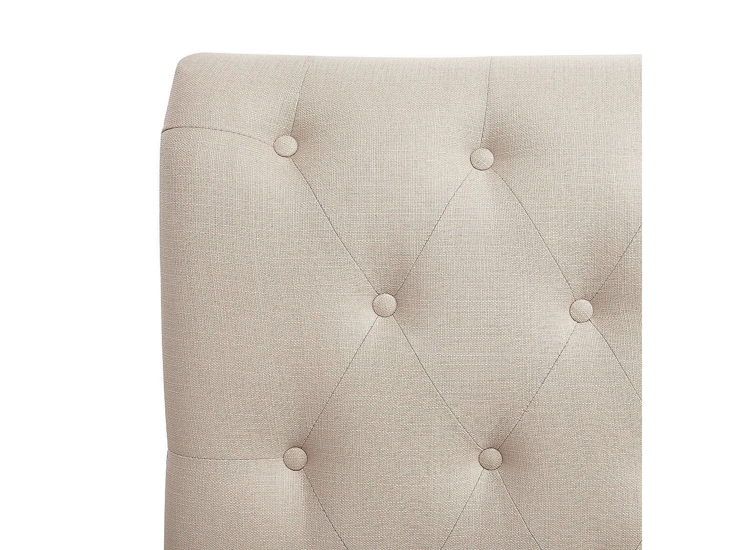 Lit avec sommier Tissu REIMS 180 x 200 cm Beige