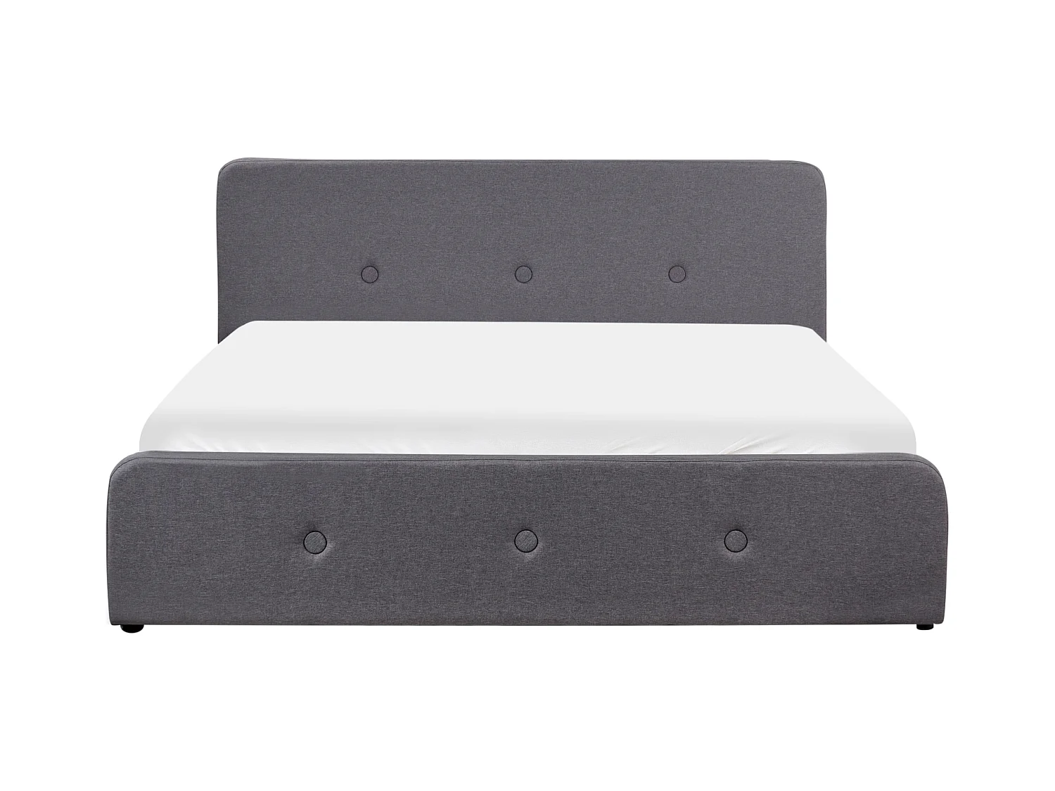 Bed met opbergruimte Stof RENNES 180 x 200 cm Donkergrijs