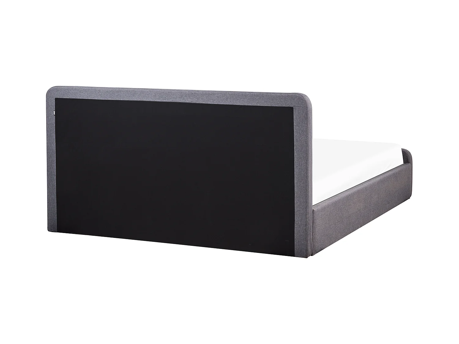 Bed met opbergruimte Stof RENNES 180 x 200 cm Donkergrijs