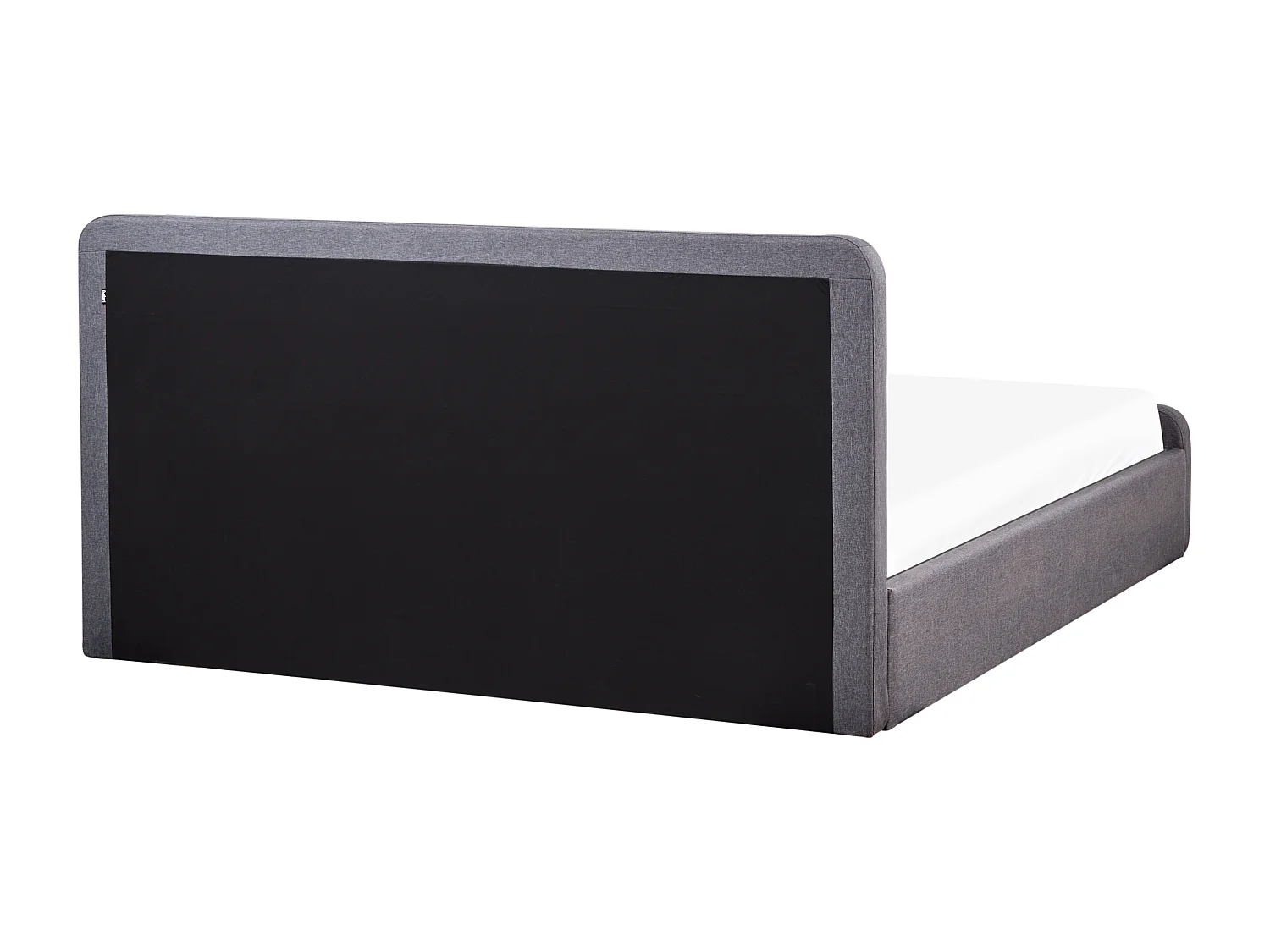 Lit ottoman Tissu RENNES 180 x 200 cm Gris foncé