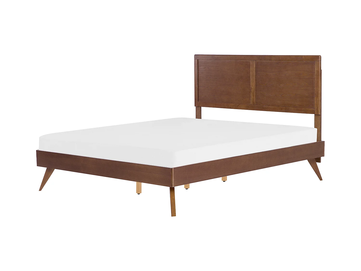 Lit avec sommier ISTRES 160 x 200 cm Frêne foncé