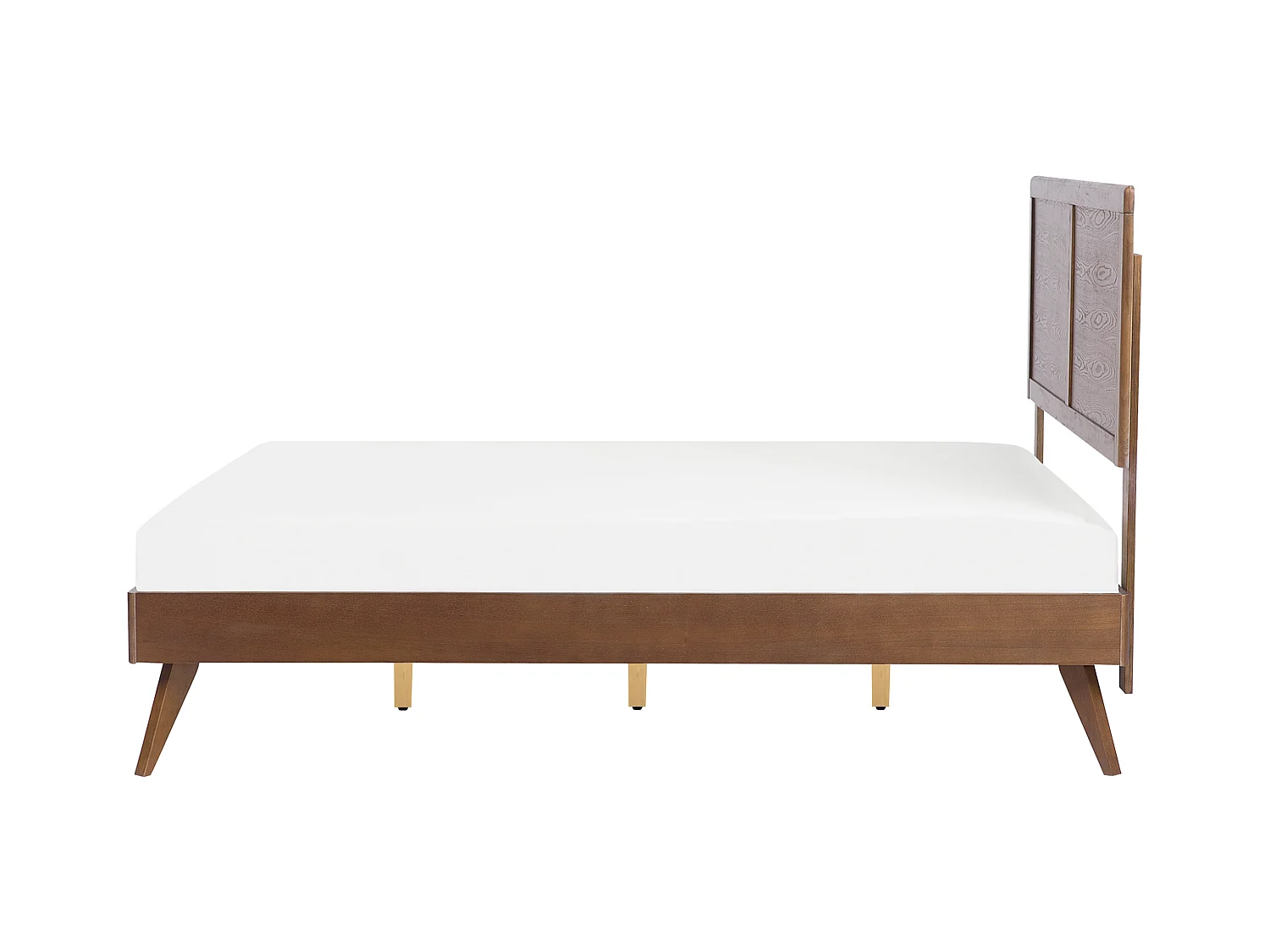 Lit avec sommier ISTRES 160 x 200 cm Frêne foncé