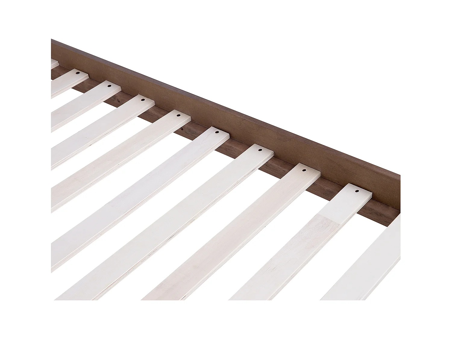 Lit avec sommier ISTRES 160 x 200 cm Frêne foncé