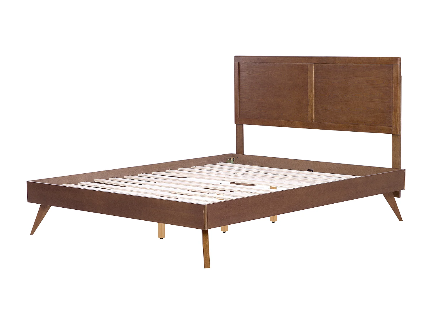 Bett mit Lattenrost ISTRES 160 x 200 cm Dunkle Esche
