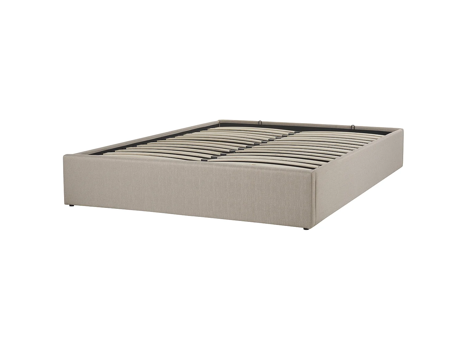 Lit ottoman Tissu DINAN 160 x 200 cm Beige