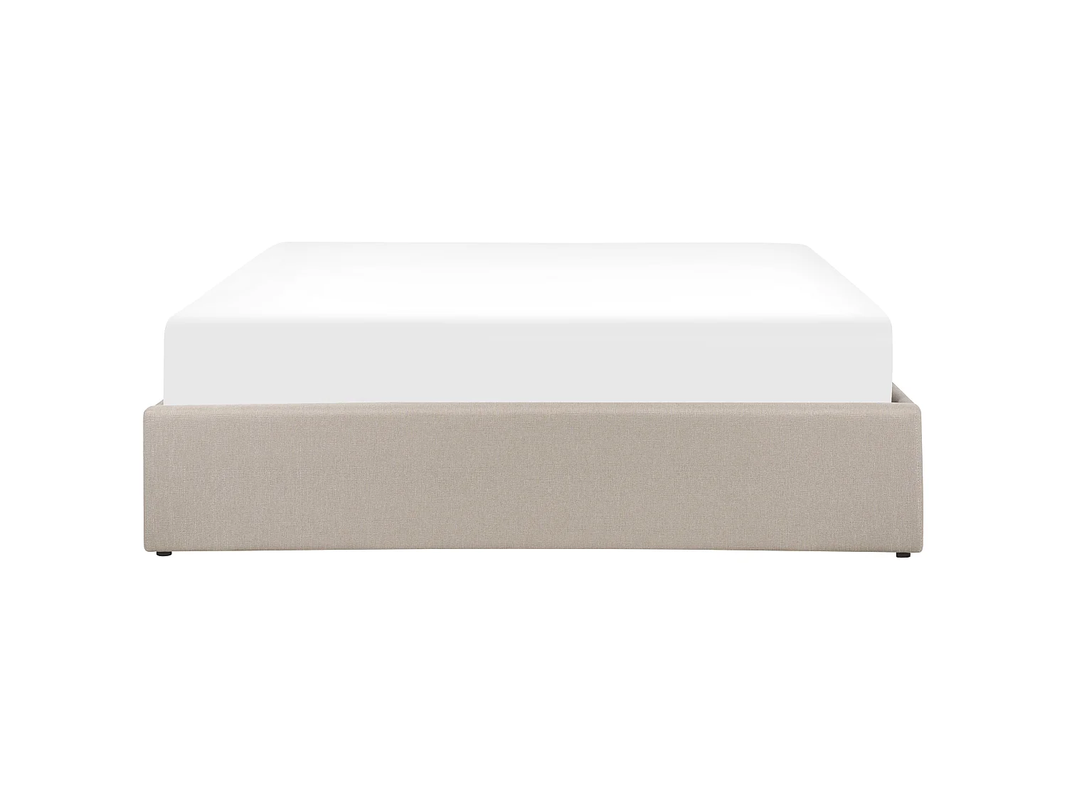 Lit ottoman Tissu DINAN 160 x 200 cm Beige