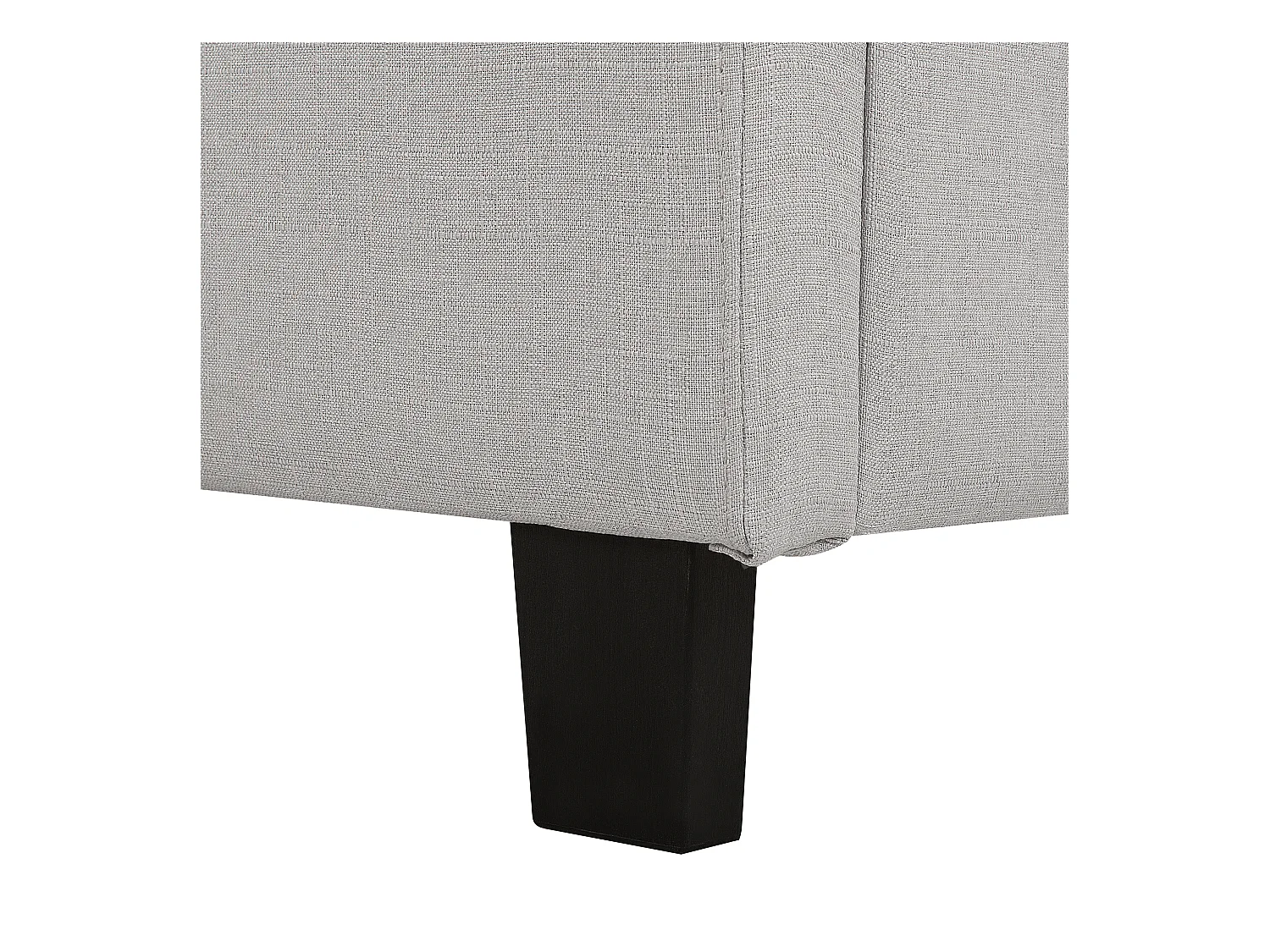 Cama Tecido ROCHELLE 180 x 200 cm Cinzento claro