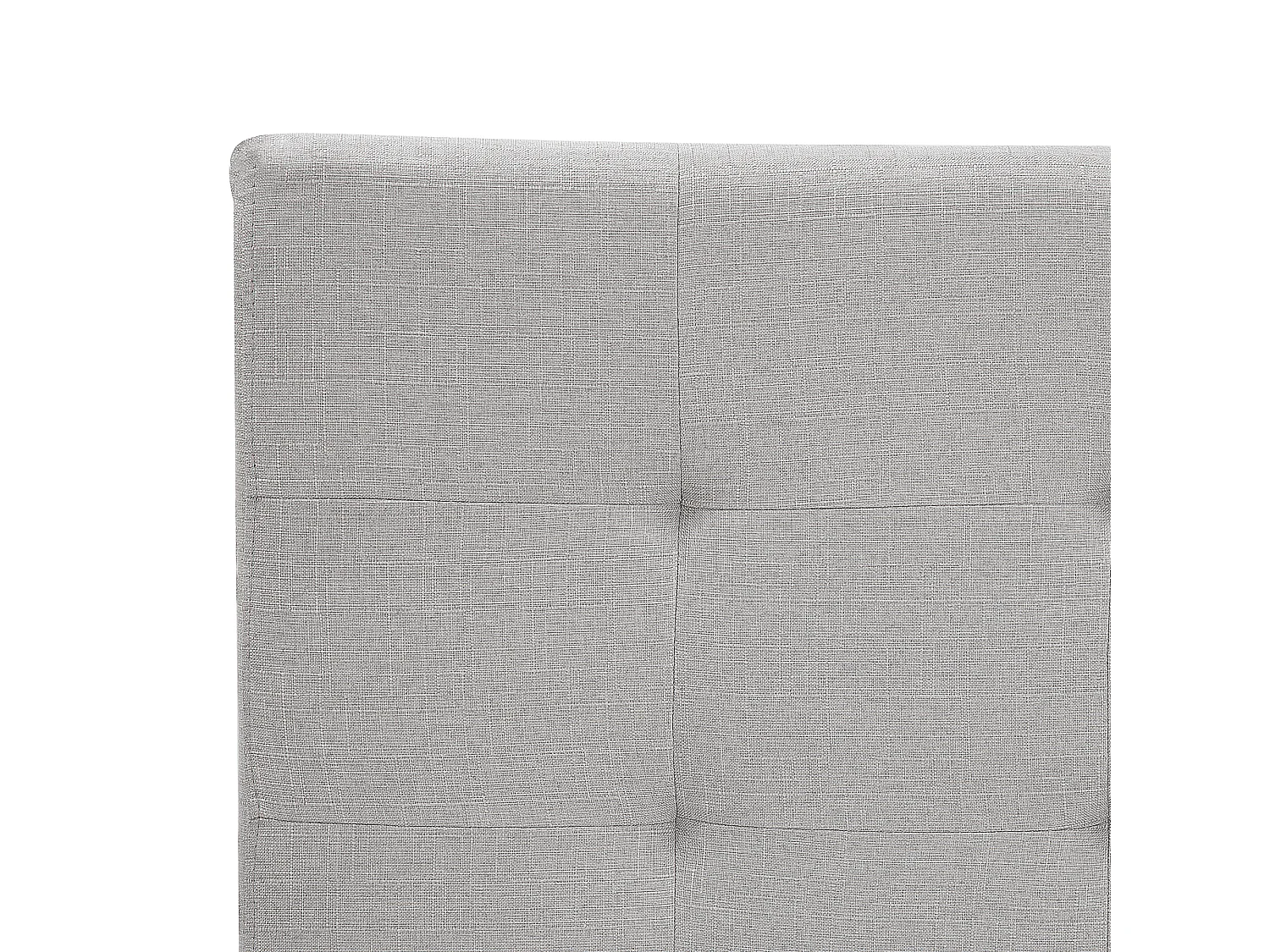 Lit avec sommier Tissu LA ROCHELLE 180 x 200 cm Gris clair