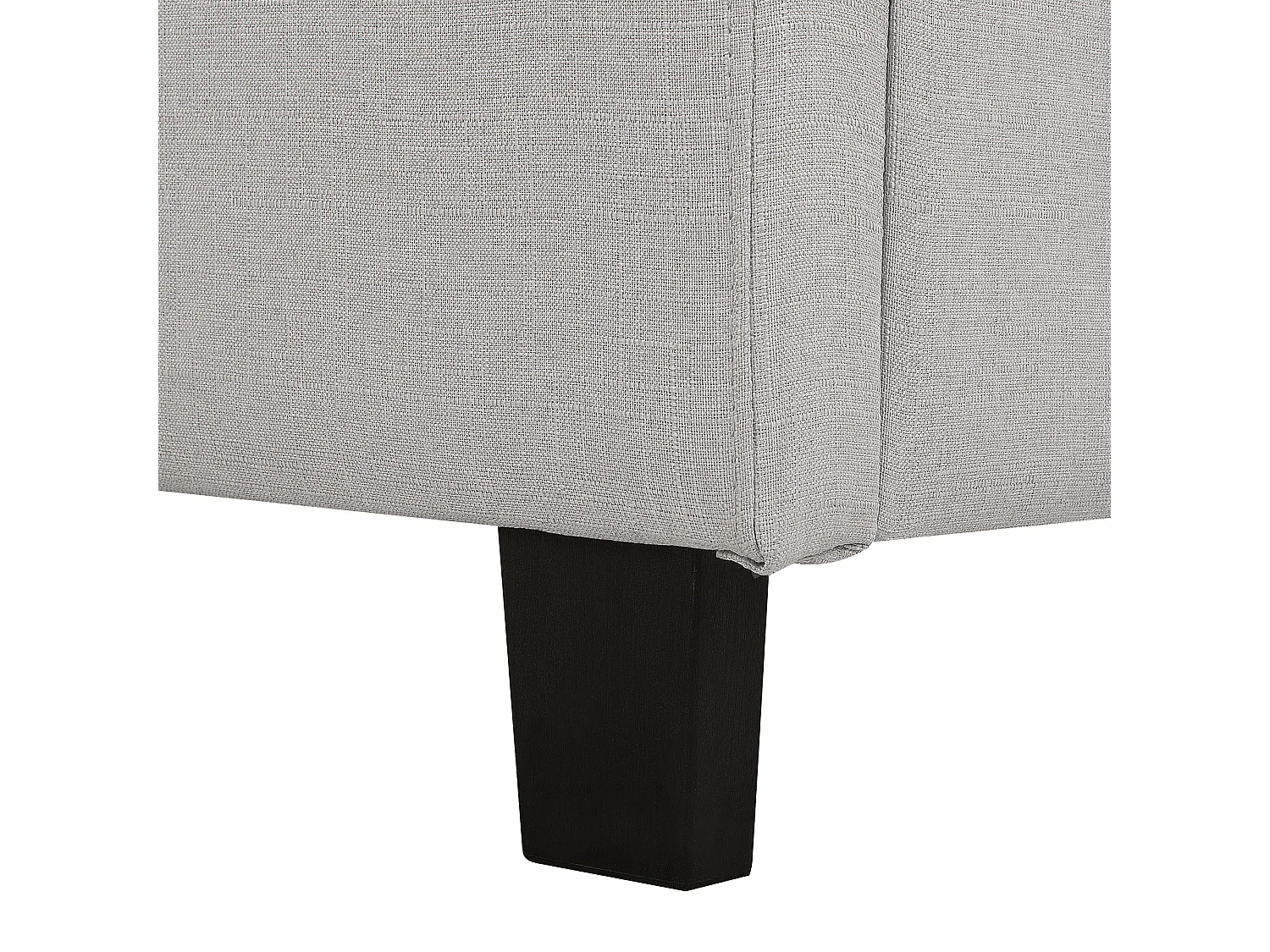 Lit avec sommier Tissu LA ROCHELLE 180 x 200 cm Gris clair