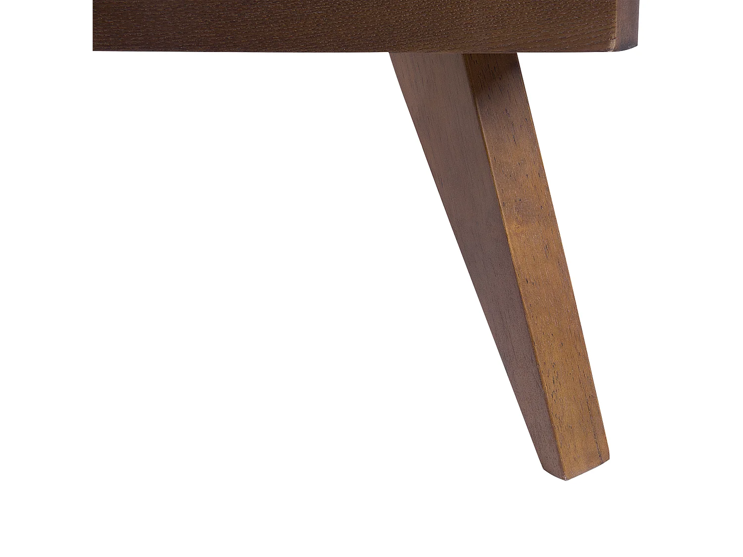 Bett Holzoptik dunkelbraun / grau mit Lattenrost 160x200cm hohes Kopfteil Poissy